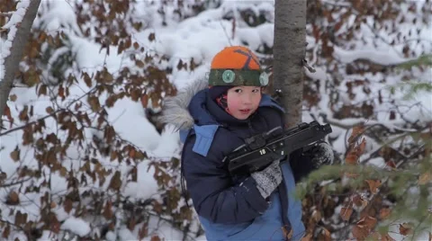 The game of laser tag. Vidéo 61434607