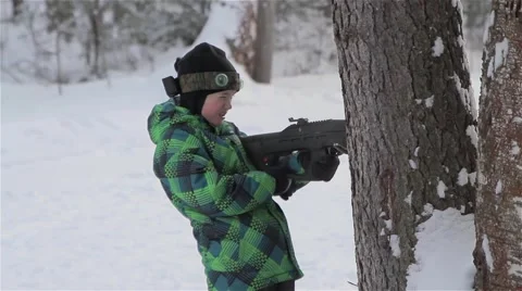 The game of laser tag. Vidéo 61448071