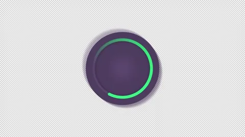 Game level gradient neumorphic animated loading state on dark background Stock Footage 340285902
