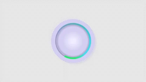 Game level gradient neumorphic circular loading state animation with neomorphism Stock Footage 342243138