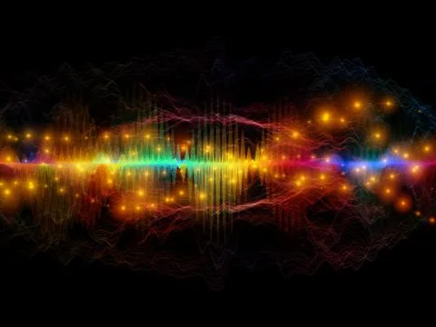 Game of Light Wave Stock Illustration