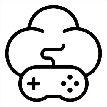 Game line icon vector illustration isolated on white background Stock Illustration