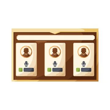 Game lobby illustration Stock Illustration