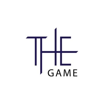 The game logo, illustration, vector Stock Illustration