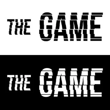 The game logo, monogram, vector Stock Illustration