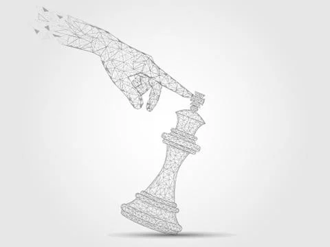 Game is lost vector geometric polygonal background Stock Illustration