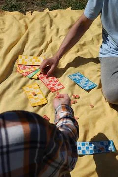 Game of lotto Stock Photos