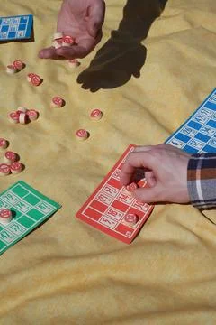 Game of lotto 스톡 사진