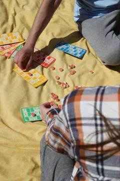 Game of lotto Stock-Fotos