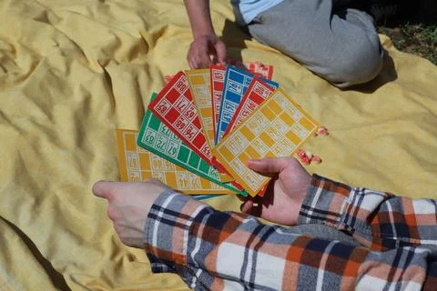 Game of lotto Stock Photos