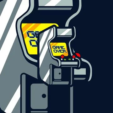 Game machine cartoon design Stock Illustration