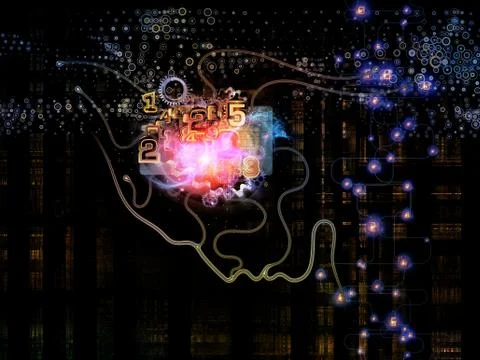 Game of Machine Consciousness Stock Illustration