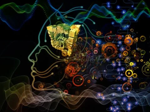 Game of Machine Consciousness Stock Illustration