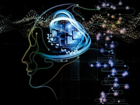 Game of Machine Consciousness 스톡 일러스트