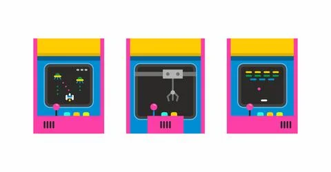 Game Machines Collection Illustrazione stock
