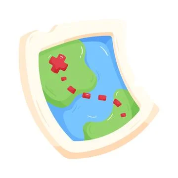 Game map Stock Illustration