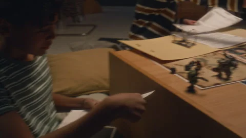 Game Master Distributing Character Sheets to Board Game Players Vídeo Stock 278006779