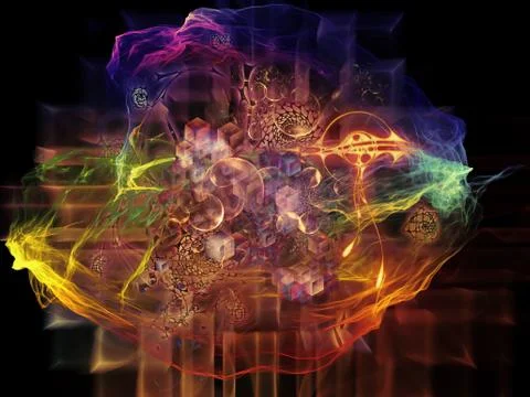Game of Math Visualization 스톡 일러스트