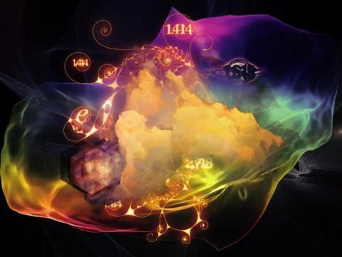 Game of Math Visualization Stock Illustration