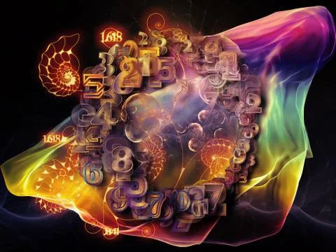 Game of Math Visualization 스톡 일러스트