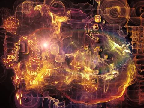 Game of Math Visualization 스톡 일러스트