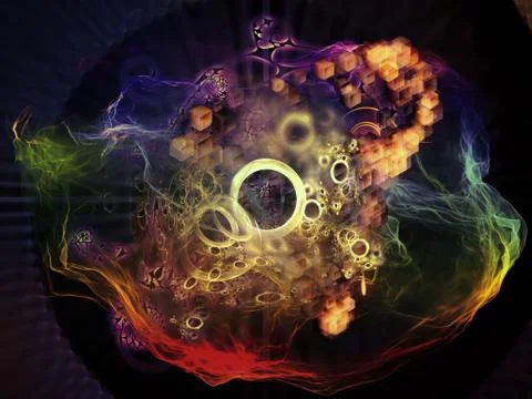 Game of Math Visualization 스톡 일러스트