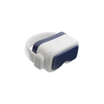 Game metaverse. 3D virtual reality glasses. Illustrazione stock