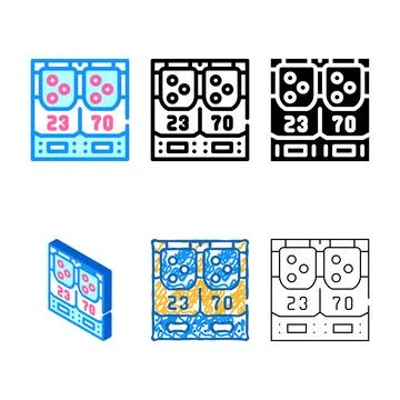 Game modern panel color icon vector Stock Illustration