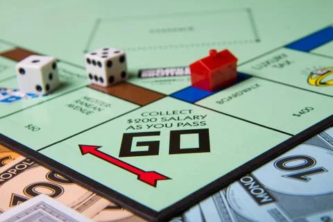 Game of monopoly Stock-Fotos