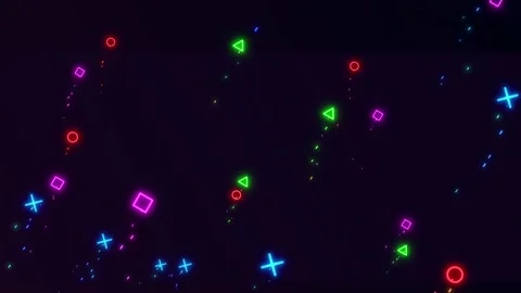 Game neon Stock Footage 149873107