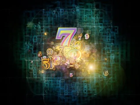 Game of Numbers 스톡 일러스트