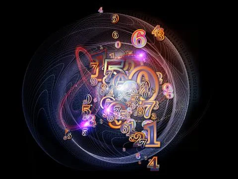 Game of Numbers Stock Illustration
