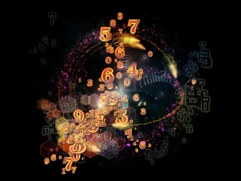 Game of Numbers Stock Illustration