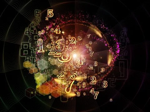 Game of Numbers Stock Illustration
