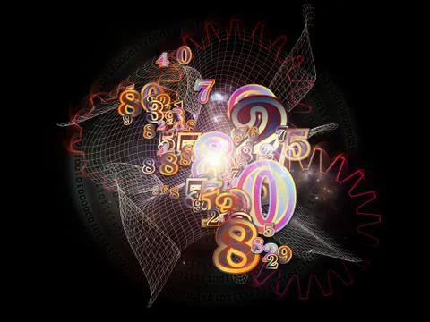 Game of Numbers 库存插图