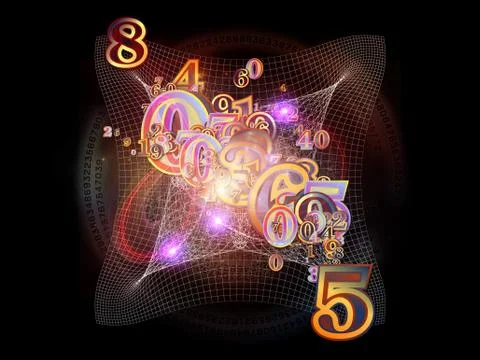 Game of Numbers Stock Illustration