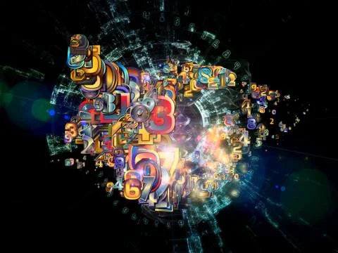 Game of Numbers Illustrazione stock