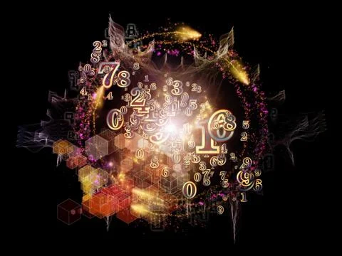 Game of Numbers Stock Illustration