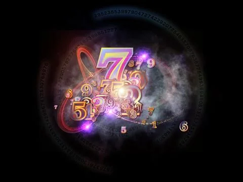 Game of Numbers Stock Illustration