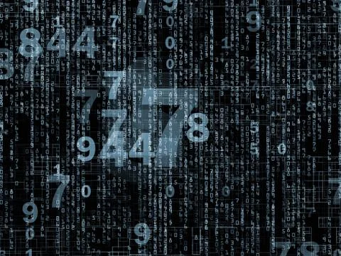 Game of Numbers Stock Illustration