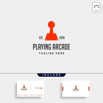 Game old controller logo template vector icon element Stock Illustration