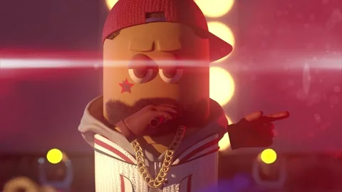 Game online vr concept with virtual reality live people crowl watching microfone Stock Footage 217366611