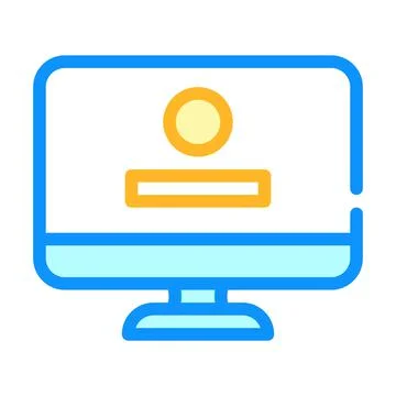 Game operating system color icon vector illustration Illustrazione stock
