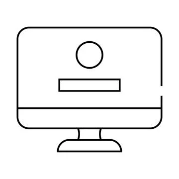 Game operating system line icon vector illustration イラスト素材