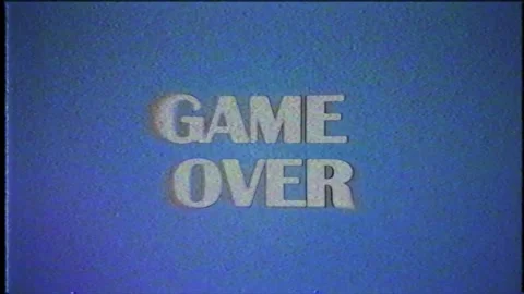 Game over 8 bit. 2d animation Stock Footage 327588244