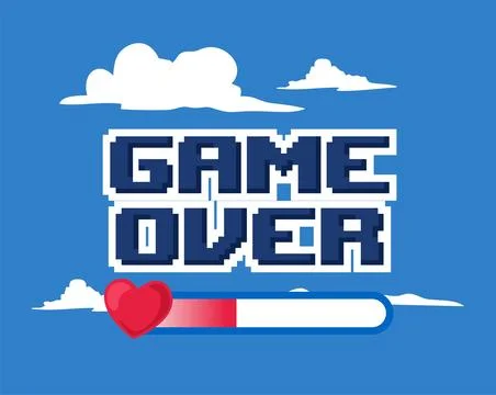 Game over for all gamers Ilustração Stock