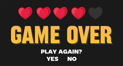 Game over for all gamers Ilustração Stock