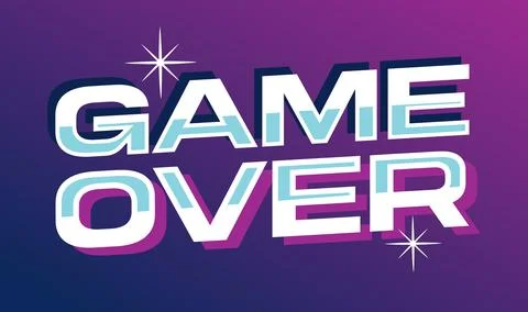 Game over for all gamers 스톡 일러스트