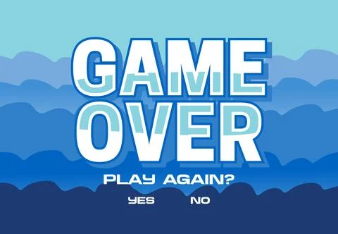 Game over for all gamers 스톡 일러스트