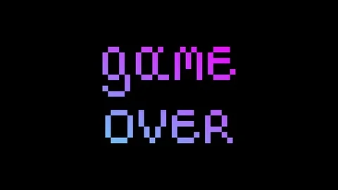 Game over animation Stock Footage 113115941